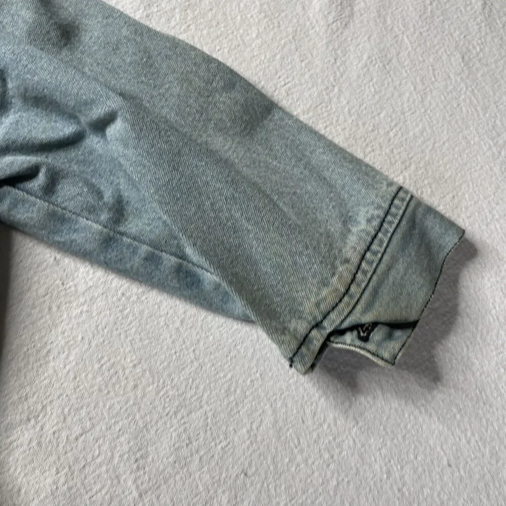 Born to Ride Denim toddler 3T jacket Biker blue jean jacket Go Baby Tag